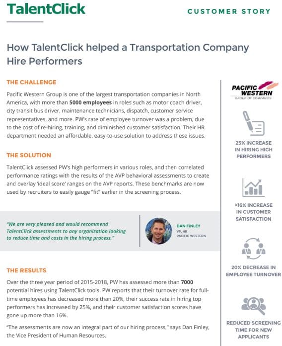 customer story transportation turnover