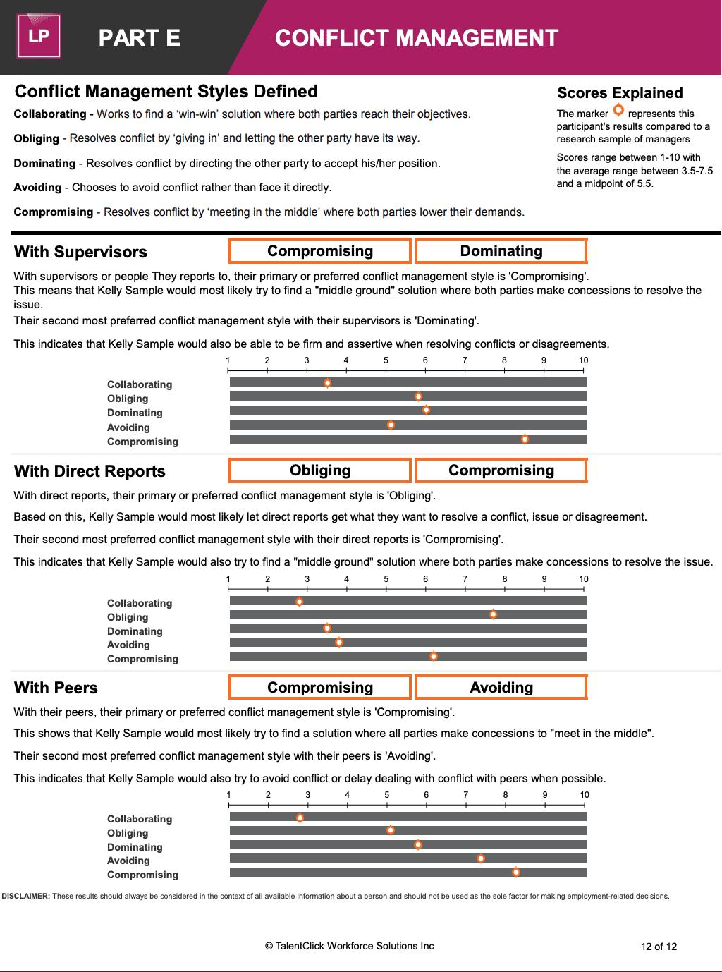 LP Conflict Management